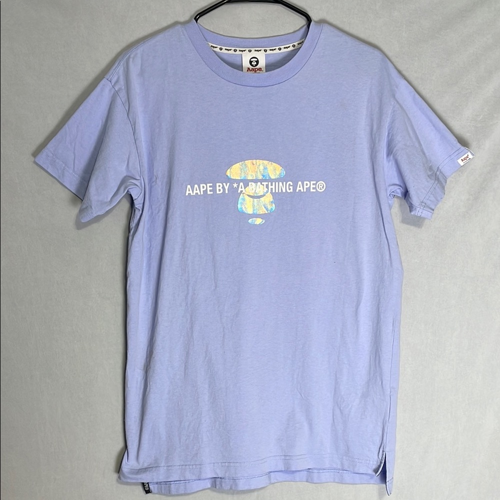 AAPE by A Bathing Ape Light Purple T-Shirt